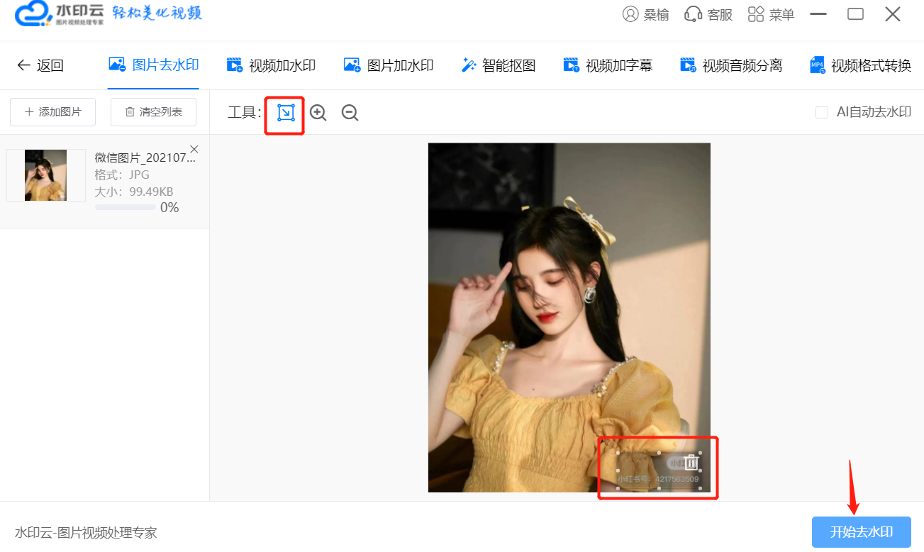水印云图片去水印