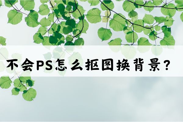 不会PS怎么抠图换背景?推荐两个AI抠图方法